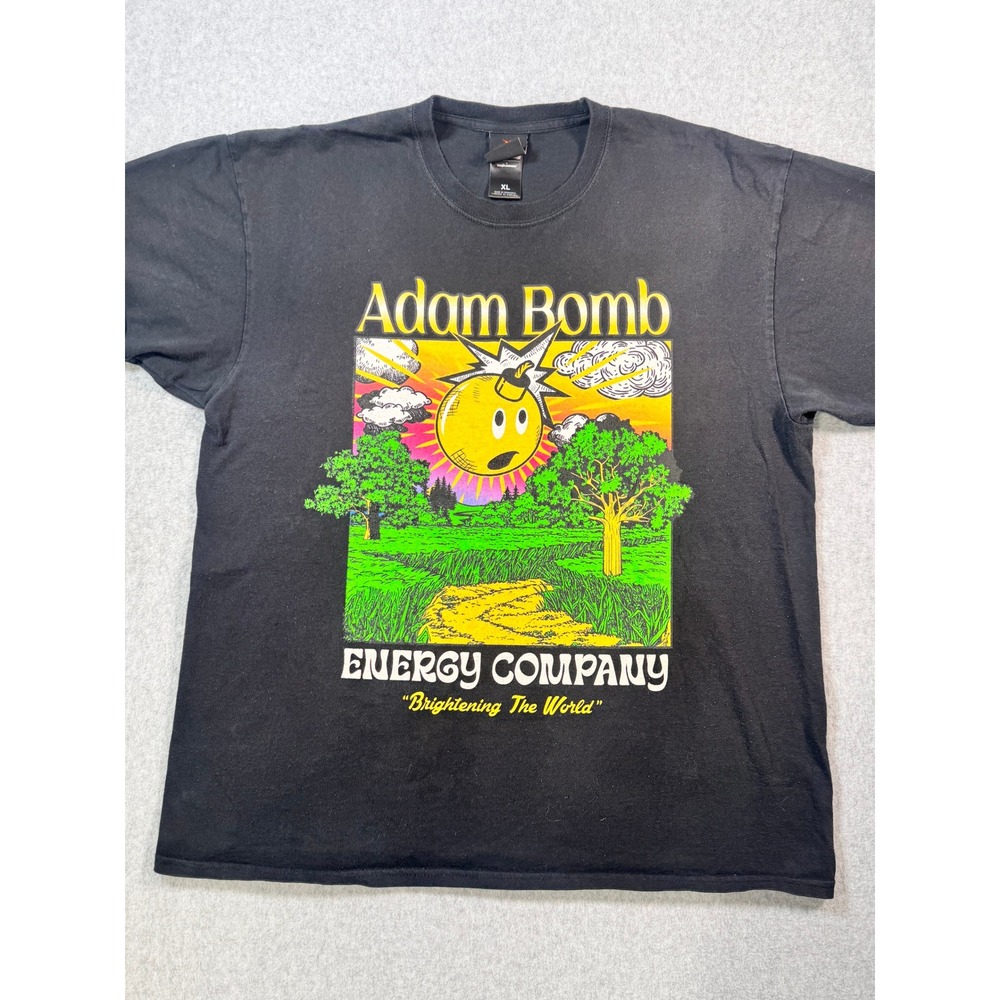 The Hundreds Adam Bomb Energy Company Graphic T-Shirt Mens XL Black Streetwear